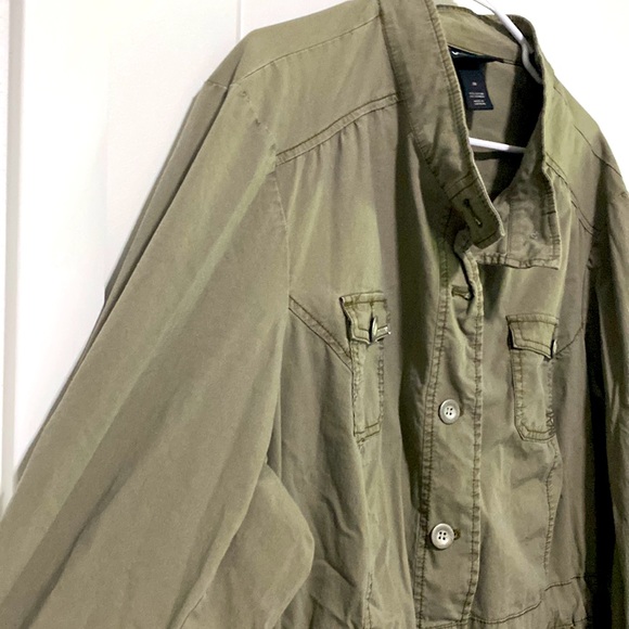 Lane Bryant Olive Utility Jacket |Size 28 - Picture 4 of 9